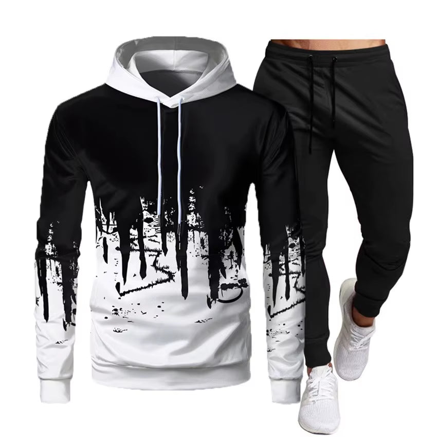 Men'S Sportswear, Sportswear, Hoodie+Pants, Sportswear, 2023 Spring and Autumn New Jogging Pants, Running Men'S Sportswear