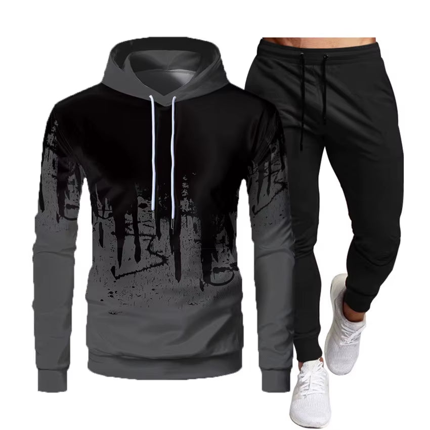 Men'S Sportswear, Sportswear, Hoodie+Pants, Sportswear, 2023 Spring and Autumn New Jogging Pants, Running Men'S Sportswear